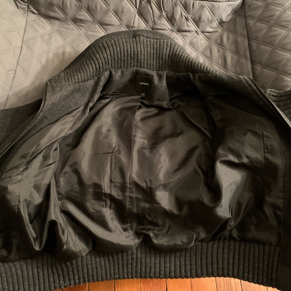 Express boy or girls wool jacket. Size XS. Gray is the color. - Picture 9 of 12